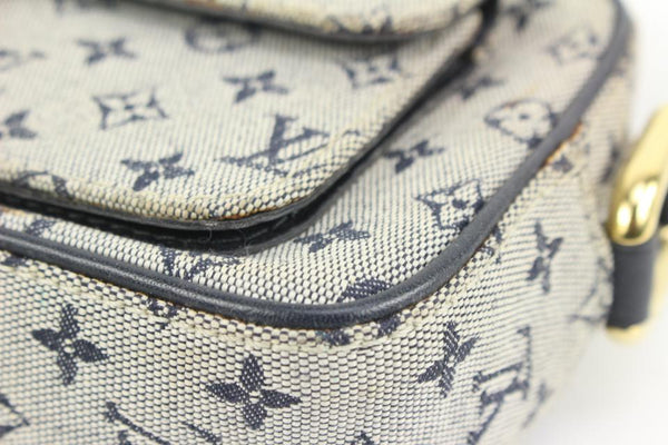 Louis Vuitton Juliette Blue Mm 870679 Grey Monogram Mini Lin Canvas  Shoulder Bag