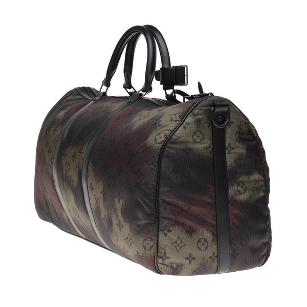 Louis Vuitton Keepall Bandouliere Bag Limited Edition Camouflage Monogram  Nylon 50 Multicolor 2201911