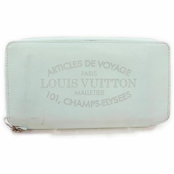 Zippy leather wallet Louis Vuitton Blue in Leather - 20615339