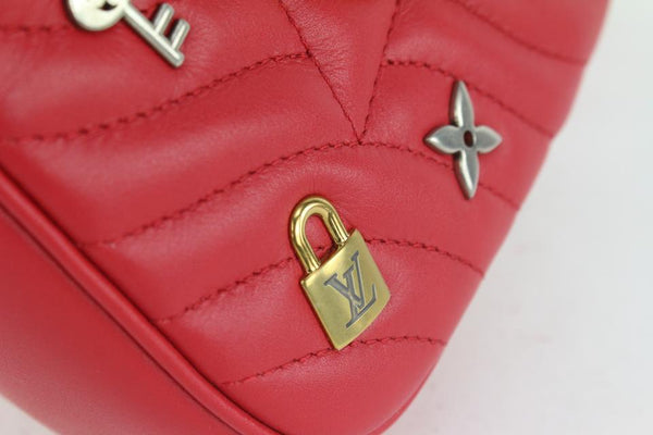 Louis Vuitton Rouge ÉCarlate Quilted Calfskin New Wave Lock Heart