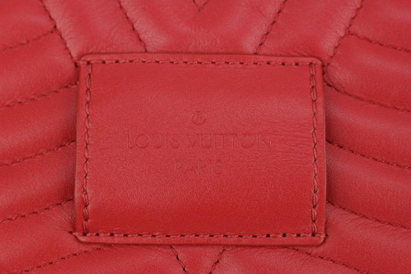 Louis Vuitton LOUIS VUITTON New Wave Long Wallet with Hook Quilted Red