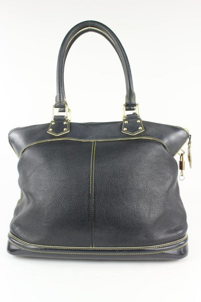 Louis Vuitton Black Suhali Leather Lockit GM Dome Bag 2lv1020 – Bagriculture