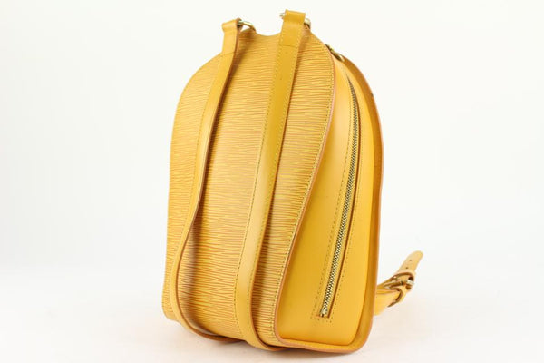 Louis Vuitton Yellow Epi Leather Mabillon Backpack