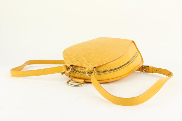 Mabillon leather backpack Louis Vuitton Yellow in Leather - 38011153