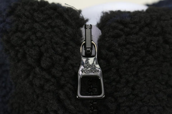 Louis Vuitton Mens M LV Nigo Navy Jacquared Damier Fleece Zip Jacket  Blouson 111