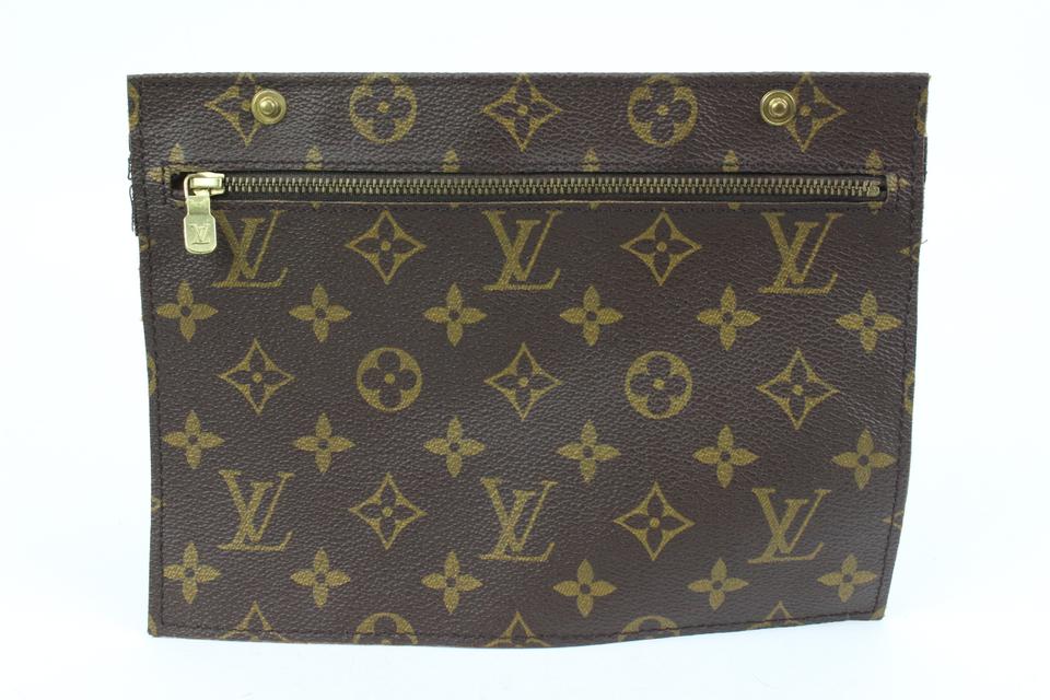 Louis Vuitton Monogram Randonnee Wristlet Pouch Insert Clutch 46LV35 Louis Vuitton Monogram Randonnee Wristlet Pouch Insert Clutch 46LV35