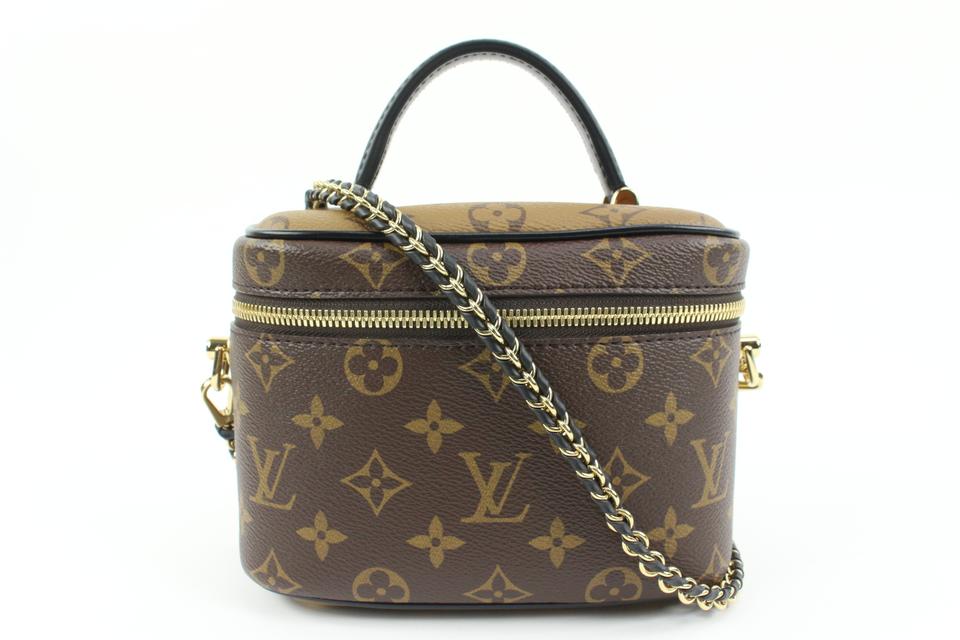 Louis Vuitton Monogram Reverse Vanity PM Crossbody Train Case  Bag 39lv217s Louis Vuitton Monogram Reverse Vanity PM Crossbody Train Case  Bag 39lv217s