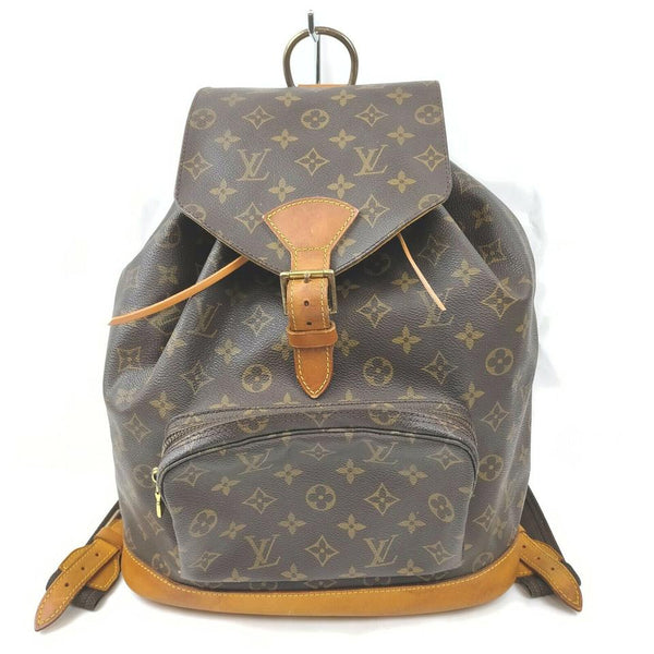 Louis Vuitton Authentic Montsouris Backpack GM Monogram Brown