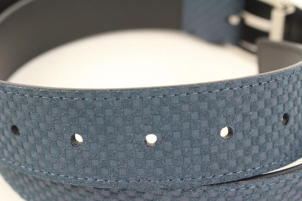 Leather belt Louis Vuitton Navy size 90 cm in Leather - 17669707