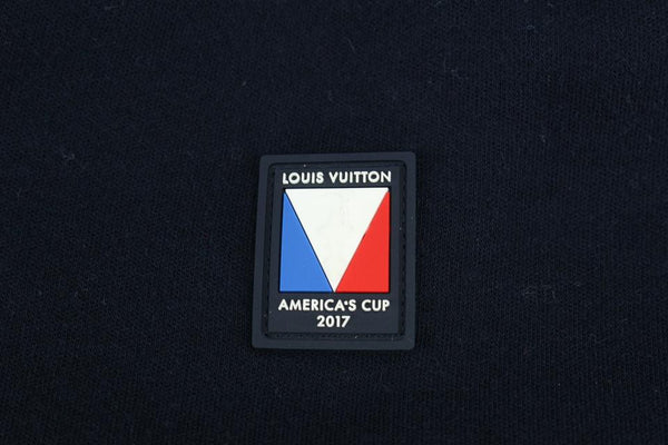 Louis Vuitton Blue Long Sleeve Sweater w/LV Nautical Logo Large $2,690