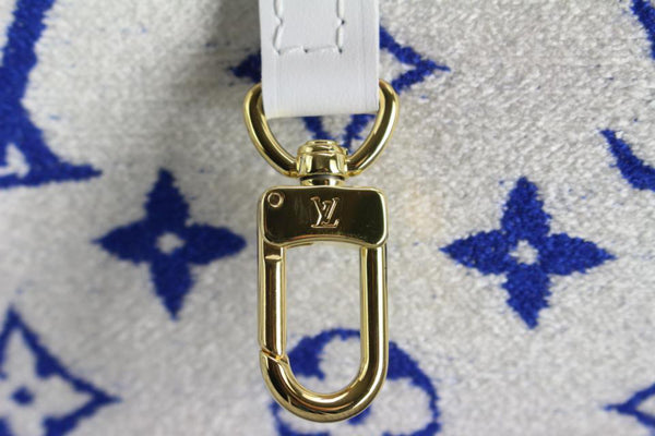 Louis Vuitton LV Neverfull MM Match Blue Velvet ref.526742 - Joli
