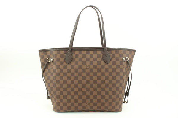 Authentic Louis Vuitton Damier Neverfull MM Shoulder Tote Bag N51105 LV  3811D