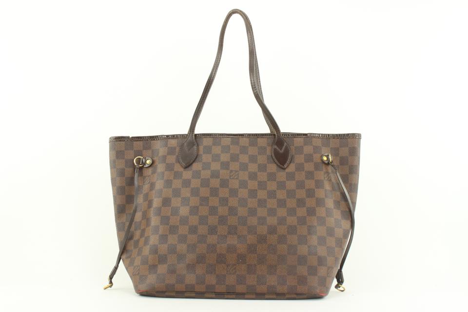 Louis Vuitton Damier Ebene Neverfull MM Tote Bag 370lvs525 Louis Vuitton Damier Ebene Neverfull MM Tote Bag 370lvs525