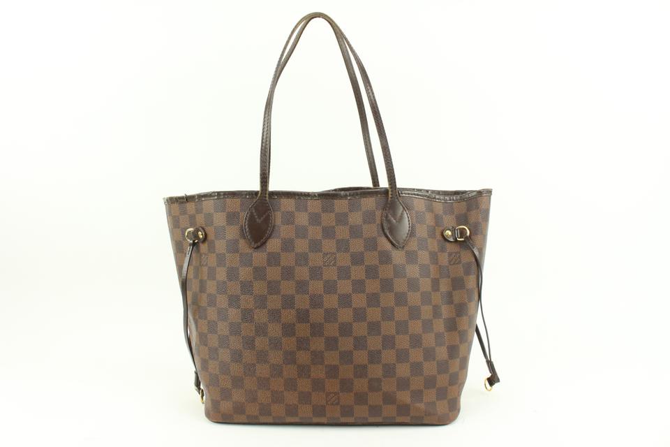 Louis Vuitton Damier Ebene Neverfull MM Tote Bag 88lv39s Louis Vuitton Damier Ebene Neverfull MM Tote Bag 88lv39s