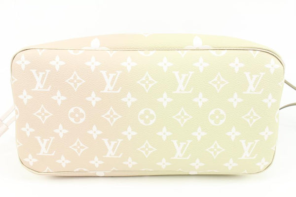 Louis Vuitton Monogram Sunset Khaki Neverfull mm Tote Bag 80lz418s