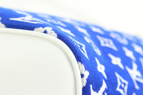 Louis Vuitton Blue Monogram Velvet Match Neverfull mm Tote Bag 14lz517s
