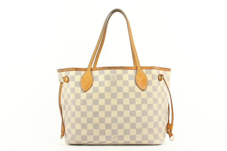 Louis Vuitton Small Damier Azur Neverfull PM Tote Bag 1lv53a Louis Vuitton Small Damier Azur Neverfull PM Tote Bag 1lv53a