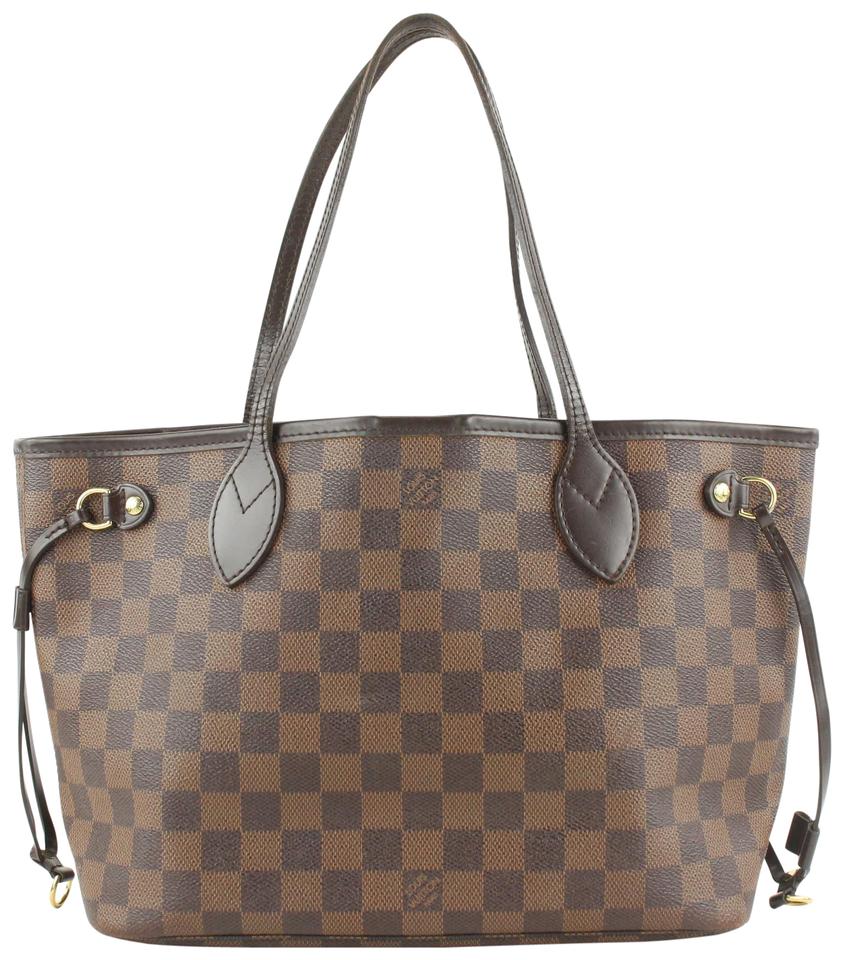 Louis Vuitton Small Damier Ebene Neverfull PM Tote Bag 646lvs617 Louis Vuitton Small Damier Ebene Neverfull PM Tote Bag 646lvs617