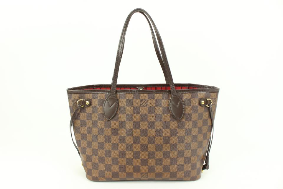 Louis Vuitton Small Damier Ebene Neverfull PM Tote Bag 41lk68 Louis Vuitton Small Damier Ebene Neverfull PM Tote Bag 41lk68