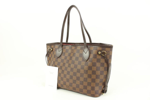Louis Vuitton Small Damier Ebene Neverfull PM Tote Bag 41lk68 For Sale at  1stDibs