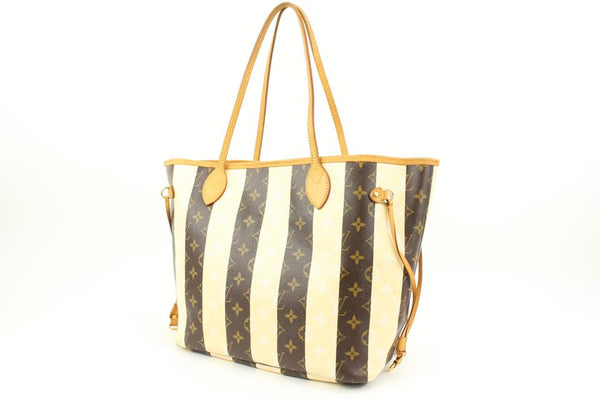 Louis Vuitton Limited Monogram Stripe Rayures Neverfull MM Tote 124lv7 –  Bagriculture