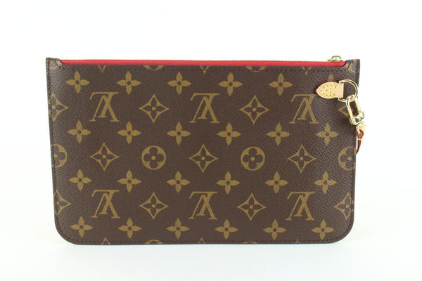 Louis Vuitton Cherry Red Monogram Neverfull Pochette GM or MM 13lz89s –  Bagriculture