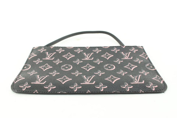 Louis Vuitton Black Monogram Canvas Pallas Clutch Crossbody Bag