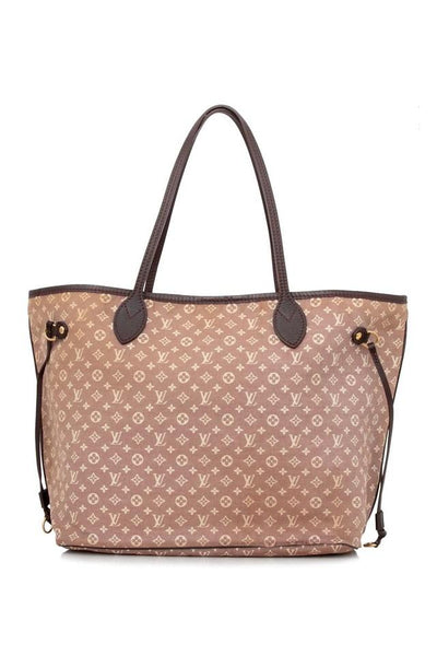 Louis Vuitton Sepia Monogram Mini Lin Idylle Bordeaux Neverfull MM Tote Bag  Leather ref.297541 - Joli Closet