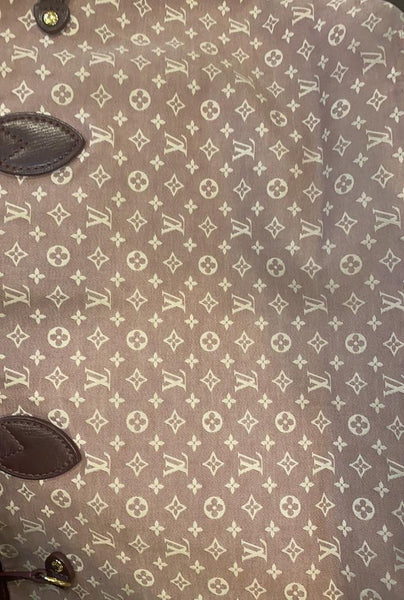 Louis Vuitton Bordeaux Monogram Mini Lin Idylle Neverfull MM Tote