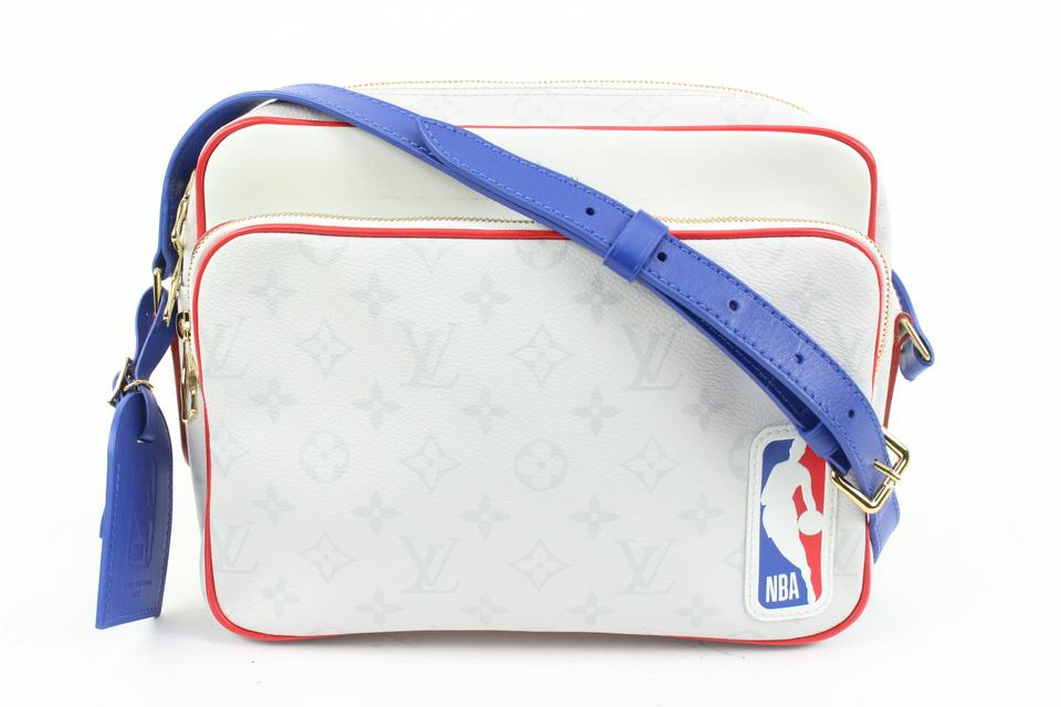 Louis Vuitton LV x NBA White Monogram Antartica Nile Messenger Bag 93lz425s Louis Vuitton LV x NBA White Monogram Antartica Nile Messenger Bag 93lz425s