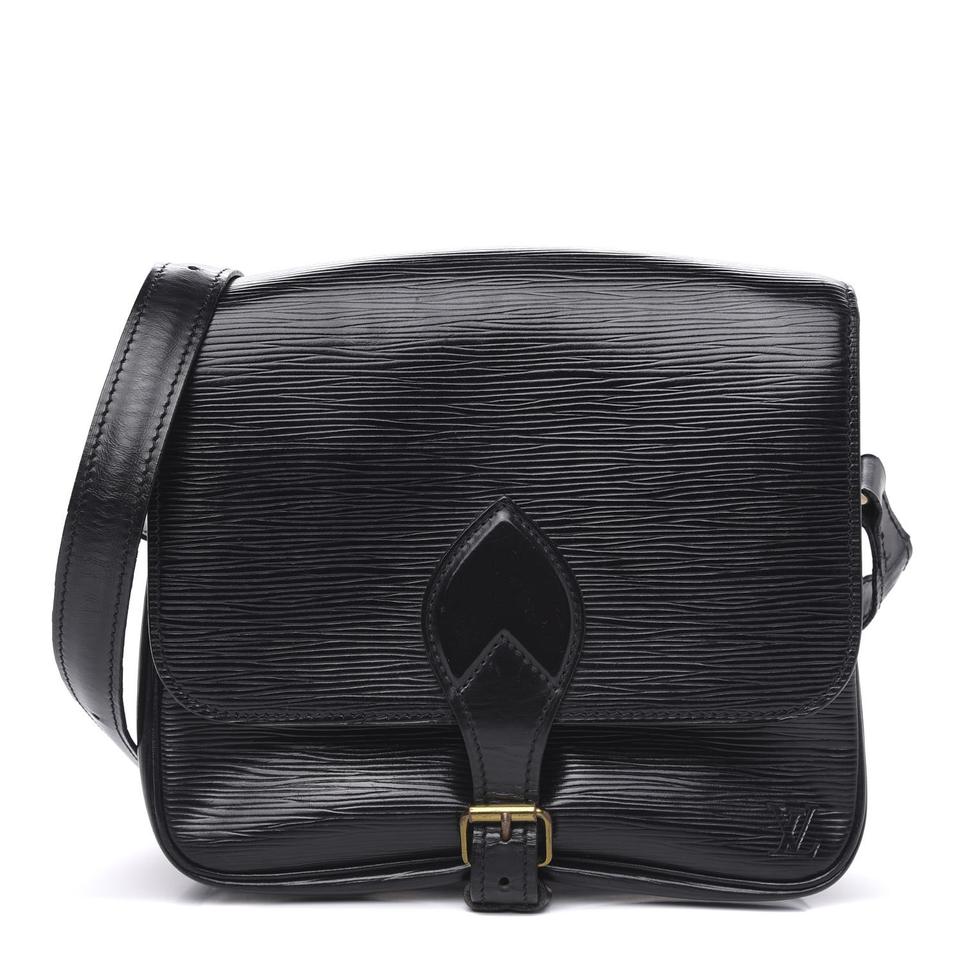 Louis Vuitton Black Epi Leather Noir Cartouchiere Crossbody Bag 5lv1020 Louis Vuitton Black Epi Leather Noir Cartouchiere Crossbody Bag 5lv1020