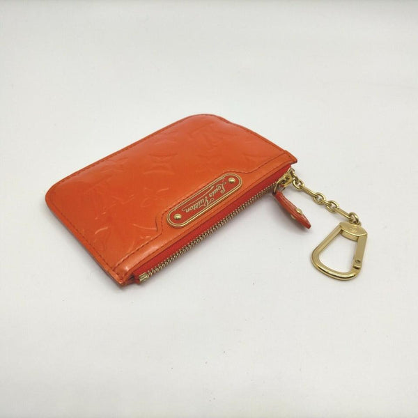 Louis Vuitton Beige Monogram Vernis Pochette Cles Key Pouch Keychain 862780