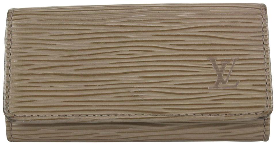 Louis Vuitton Grey Pepper Epi Leather Multicles 4 Key Holder Wallet case 127lvs76 Louis Vuitton Grey Pepper Epi Leather Multicles 4 Key Holder Wallet case 127lvs76