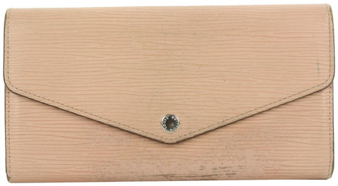 Louis Vuitton Blush Pink Epi Leather Sarah Long Flap Wallet 18lvs18