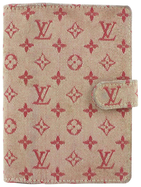 Louis Vuitton Olive Grey Mini Lin Monogram Small Ring Agenda PM Diary –  Bagriculture