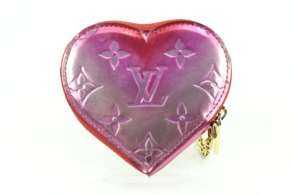 Louis Vuitton Monogram Vernis Heart Coin Purse - Purple Wallets