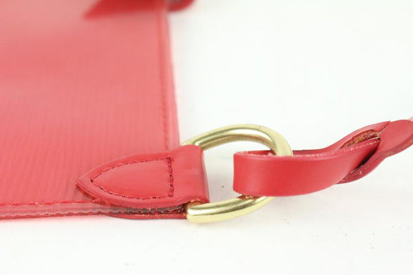 Louis Vuitton Clear Red EPI Leather Plage Pochette Accessoires