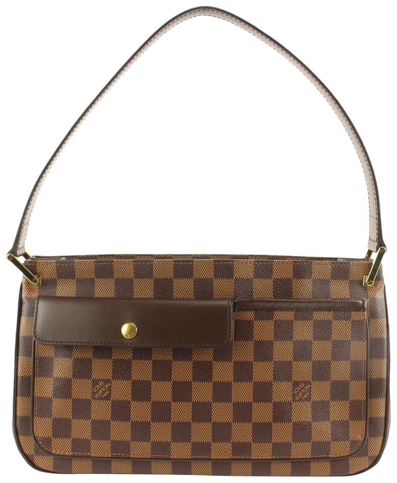 Louis Vuitton Damier Ebene Aubagne Pochette Shoulder Bag 1221lv21 Louis Vuitton Damier Ebene Aubagne Pochette Shoulder Bag 1221lv21