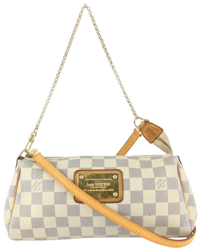 Louis Vuitton Damier Azur Pochette Eva 2way Crossbody Sophie 927lv36 Louis Vuitton Damier Azur Pochette Eva 2way Crossbody Sophie 927lv36