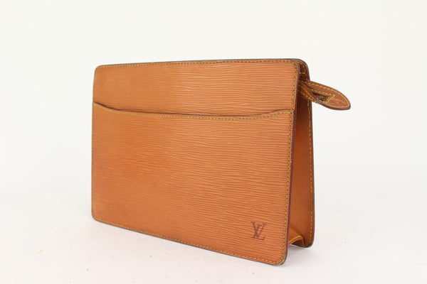 Authentic Louis Vuitton Pochette Homme Monogram Clutch Bag #14013