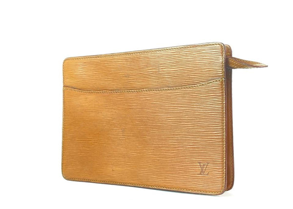 Louis Vuitton Brown Epi Leather Pochette Homme Envelope Clutch