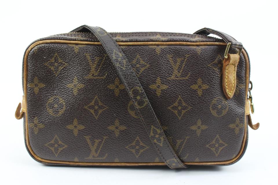 Louis Vuitton Monogram Pochette Marly Bandouliere Crossbody Bag 121lv58 Louis Vuitton Monogram Pochette Marly Bandouliere Crossbody Bag 121lv58