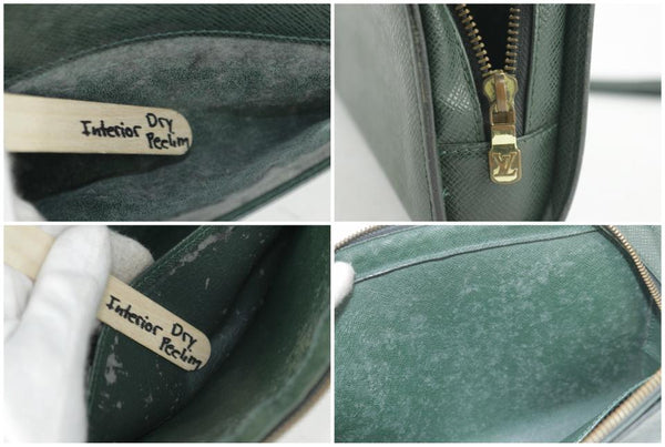 Louis Vuitton Pochette Orsay 2lk1219 Green Taiga Leather Wristlet, Louis  Vuitton