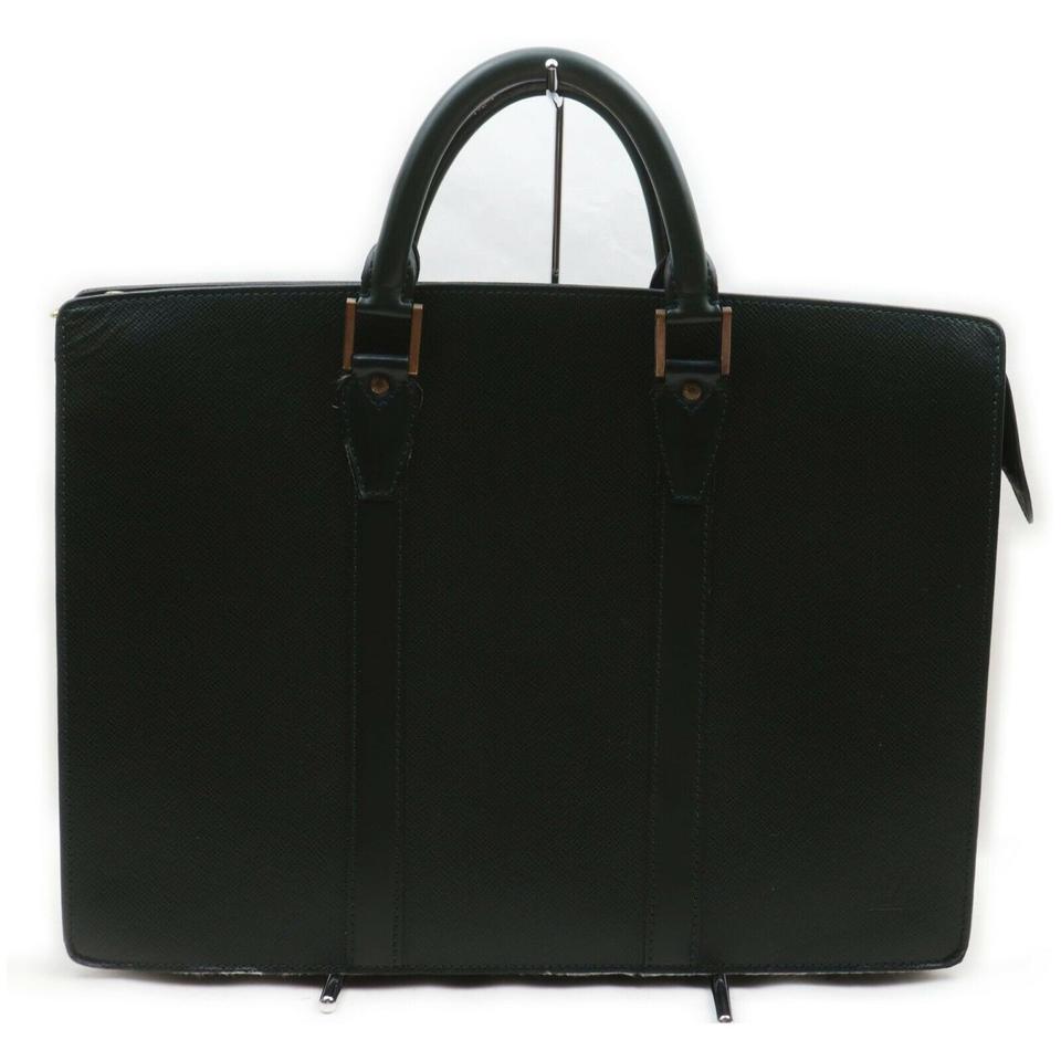 Louis Vuitton Green Taiga Leather Porte Documents Lozan Attache Briefcase 861690 Louis Vuitton Green Taiga Leather Porte Documents Lozan Attache Briefcase 861690