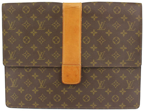 Louis Vuitton Rare Vintage Monogram Lena Portfolio Clutch Porte Documents 1013lv1