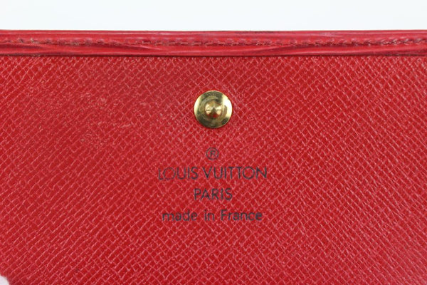 Louis Vuitton Red Epi Leather Elise Wallet at Jill's Consignment