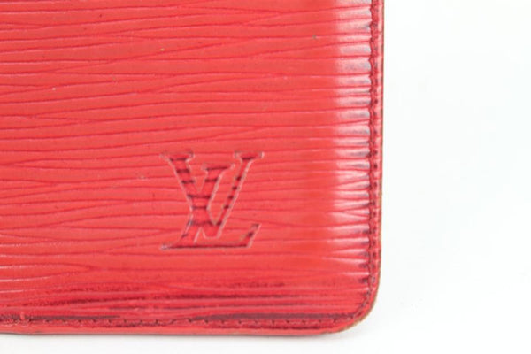 Louis Vuitton Insert Pouch Leather Card Holder Red