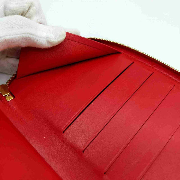 Louis Vuitton Monogram Vernis Zippy Organizer Round Zipper Long