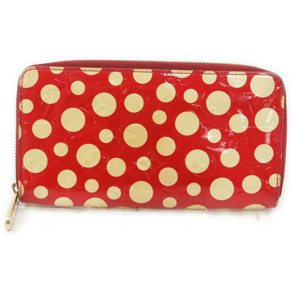 Louis Vuitton Kusama Infinity Dots Pumpkin Red Monogram Vernis Zippy Wallet 862073 Louis Vuitton Kusama Infinity Dots Pumpkin Red Monogram Vernis Zippy Wallet 862073