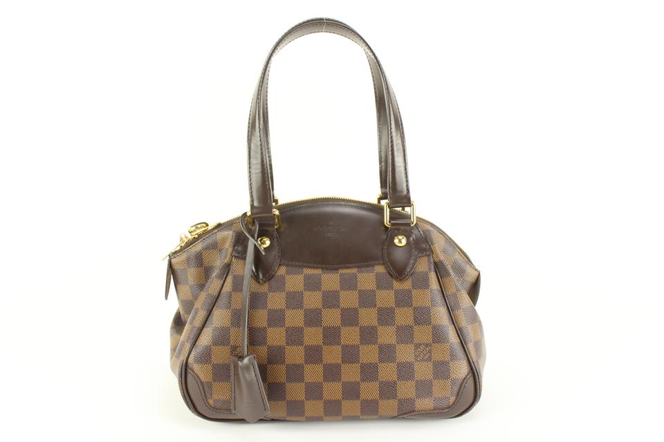 Louis Vuitton Discontinued Damier Ebene Verona PM Bowler Shoulder Bag 20lk53s Louis Vuitton Discontinued Damier Ebene Verona PM Bowler Shoulder Bag 20lk53s